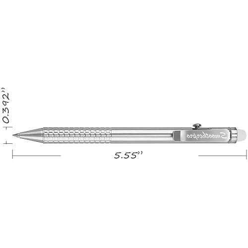 SMOOTHERPRO Bolt Action Pen, Stainless Steel Erasable Ballpiont Pen Compatible with Pilot FriXion Refill, EDC Pen for Writing, Natural(SSF010) thumbnail 3