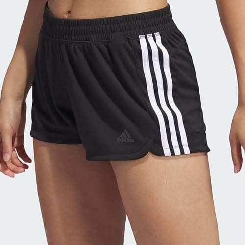 adidas Women's Pacer 3-Stripes Knit Shorts thumbnail 3
