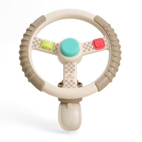 Itzy Ritzy Bitzy Driver Stroller Toy, Steering Wheel Toy with Fidget Play | Keeps Babies Engaged On the Go with Spinning Wheel, 3 Fidget Elements & Secure Clip for Strollers, Wagons & Shopping Carts thumbnail 3