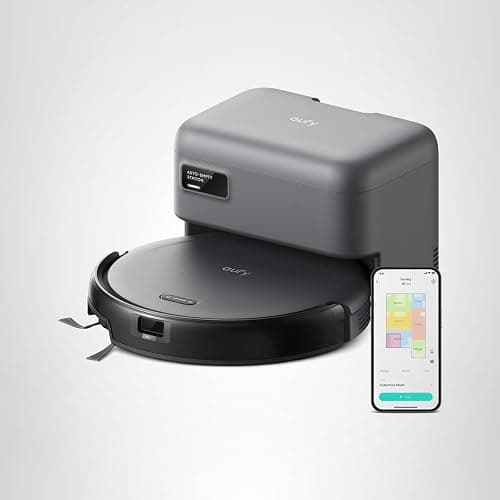 eufy C10 Robot Vacuum Self Emptying, 8 Weeks Hands Free, Advanced Smart Mapping with LiDAR Navigation, 2.85-Inch Slim Design, Powerful Suction, Edge Expansion Brush for Pet Hair, Carpet Detection thumbnail 8