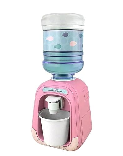 Mini Water Dispenser Pump for Micellar Water, Desktop Liquid Dispenser, Fun Makeup Remover Container, Bathroom and Vanity Organizer (Pink) thumbnail 4