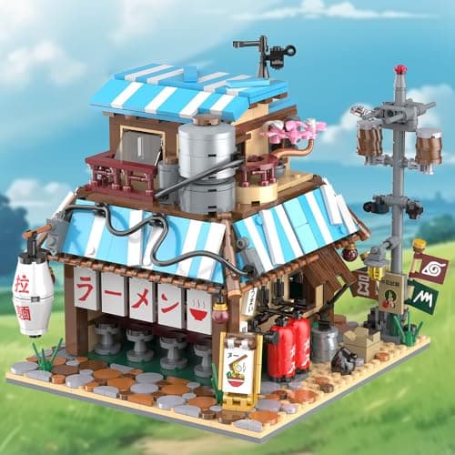 RAVAYO Japanese Ramen Shop Building Blocks Set - Mini Brick Simulation Architecture Construction Toy Ideal Gift Choice for Adult Teen 14+ thumbnail 2