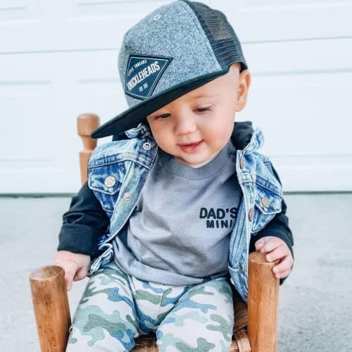 Baby Hats - Baseball Hat, Newborn Youth Flat Brim Mesh Trucker Surf Skate Bubba Bro Fitted Beach Cap Gorros para Bebes thumbnail 7