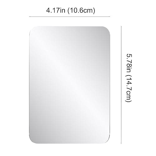 Neehows 1 Pc Strong Magnetic Locker Mirror, 4.17" x 5.78" Small Real Glass Mirror with Super Clear Reflection and Fully Magnetic Back for School Locker Refrigerator Office Cabinet thumbnail 3