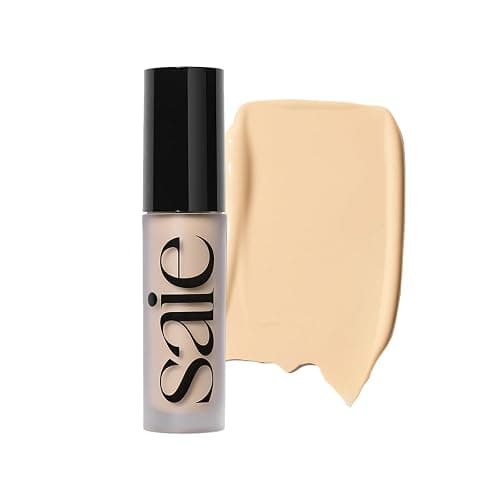 Saie Slip Tint Radiant Cream Concealer & All-Over Face Makeup - Concealer for Dark Circles, Redness & Blemishes - Lightweight Makeup Made with Hydrating Hyaluronic Acid - Shade 4 (0.17 oz) | Concealer for Dark Circles, Redness, Blemishes, Shade 4, 0.17 oz - Image 1