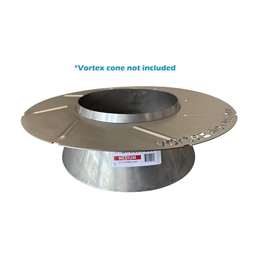 VORTEX (IN)DIRECT HEAT Accessories for Weber Kettle, Big Green Egg, Kamado, BGE and Charcoal Grills (Charcoal Heat Controller Baffle) thumbnail 3