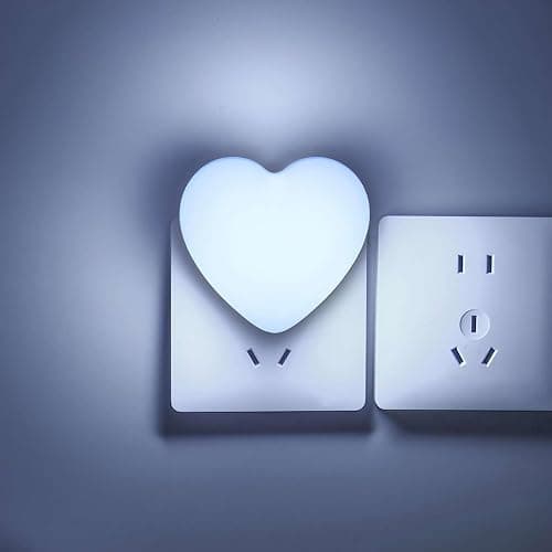 INZU Night Lights Plug into Wall, LED Night Light for Kids, Cute Nightlight with Auto Dusk to Dawn Sensor, LED Nightlight with Soft Warm Light for Bedroom, Nursery, Bathroom, Hallway (Blue) - Image 1