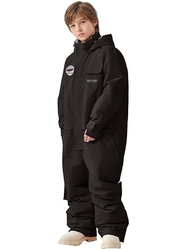 WOWULOVELY One Piece Snow Suit for Kids Toddler Girls and Boys Snowsuit Waterproof Insulated Jumpsuit Coveralls Snowboard - Image 1