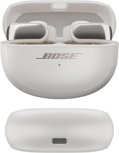 Bose Ultra Open Earbuds - Bluetooth Open Ear Earbuds with OpenAudio for Awareness, Clip-On Design for Comfort, Water Resistant, Up to 48 Hrs of Playtime, White Smoke thumbnail 7