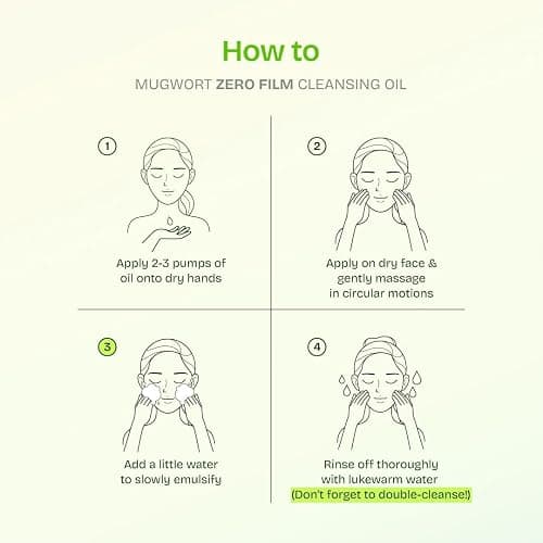 Orien Mugwort Zero Film Cleansing Oil 6.76 fl.oz. 200ml ㅣDaily Makeup Blackhead Removal No pore clogging Korean skincare double cleansing thumbnail 6