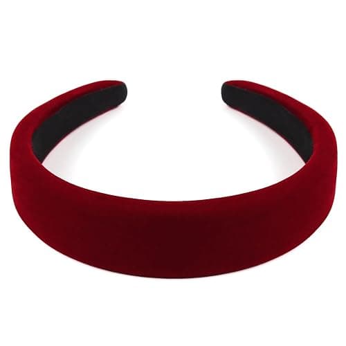 TERSE Black Velvet Headband for Women Non Slip Thick Head Band 1.3 Inches Wide Headband for Women’s Hair Fashion Hair Accessories Velvet Women Headbands thumbnail 6