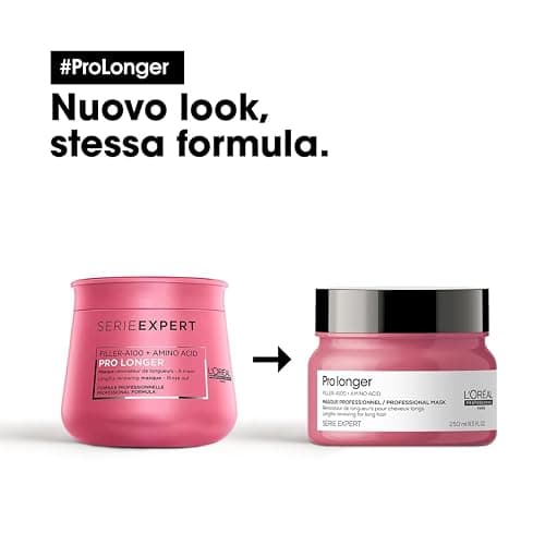 L'Oréal Professionnel Paris | Maschera professionale per capelli lunghi e assottigliati Pro Longer Serie Expert, Formula rinnovatrice, 250 ml thumbnail 4