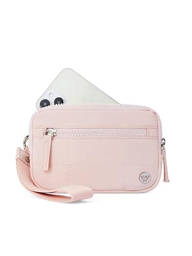 WESTBRONCO Wristlet Wallets for Women – RFID Blocking Quilted Nylon Phone Wallet, Card Holder Purse for Travel & Everyday Use - Image 1