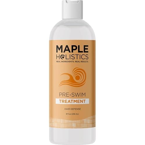 Pre Swim Chlorine Hair Protection Treatment - Saltwater & Pool Hair Protector for Swimming with Barrier Protecting Plant Amino Acids - Helps Prevent Dryness Greening Color Fading & Frizz (8 Fl Oz) - Image 1