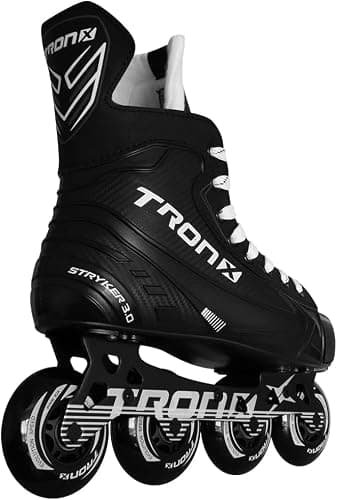 TronX Stryker 3.0 Senior Adult Junior Kids Inline Roller Hockey Skates, New Model thumbnail 2