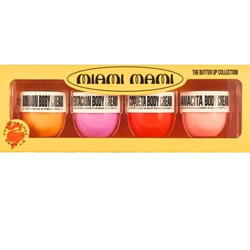 Miami Mami Body Butter For Women Gift Set Variety 4 Pcs Scented Body Cream Kit - Brazilian Bum Cream Perfume Lotion Balm Bundle Set - Skin Care Beauty Gift Set Rio De Janeiro Brazilian Cream thumbnail 3