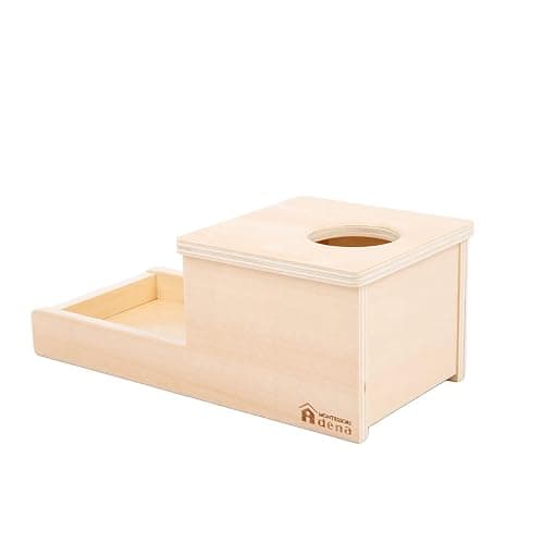 Adena Montessori Object Permanence Box with Tray Three Balls Montessori Toys for 6-12 Months Baby 1 Year Old Infant Toddler Typical thumbnail 8