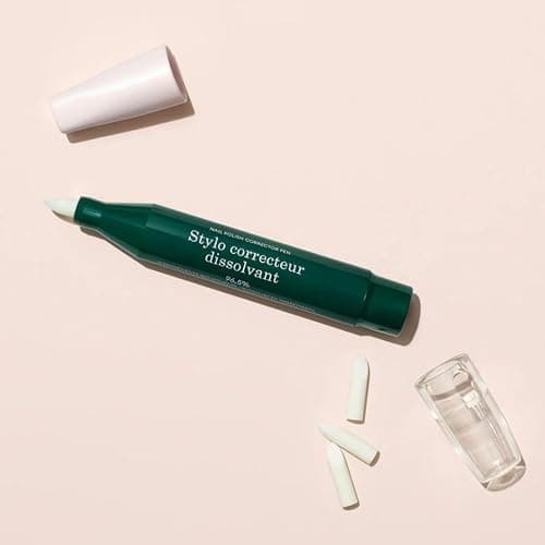 Manucurist Nail Polish Corrector Pen - Gel Nail Polish Corrector Pen + 3 Tapered Refill Tips - Acetone Free, Bio-Sourced Nail Polish Remover Brush - Gel Nail Polish Accessories Transparent thumbnail 6
