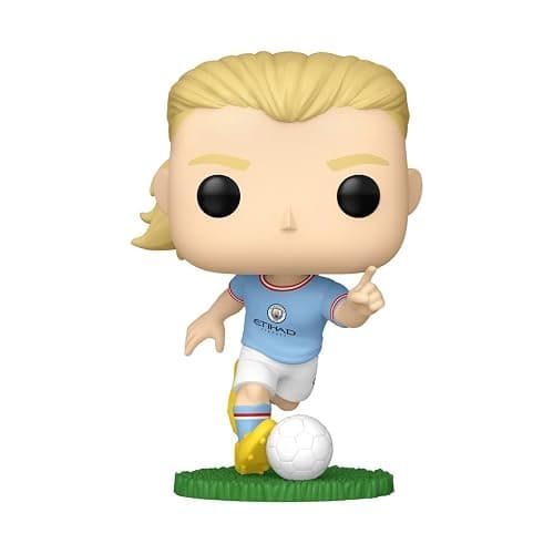 Funko POP! Football: Manchester City FC - Erling Haaland | Official Sports Merch - Collectable Vinyl Figurine for Shelf Display - Birthday Gift Idea for Fans and Collectors thumbnail 2