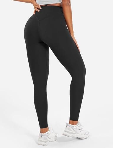 YEOREO Workout Leggings for Women Hidden Scrunch Tummy Control Leggings Agathia High Waisted Gym Yoga Pants thumbnail 3