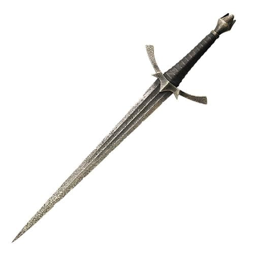 The Hobbit Morgul Dagger Blade Of The Nazgul | Stainless Steel Blade | Leather-Wrapped Grip | Solid Metal Hilt | Includes Wooden Wall Display | Certificate Of Authenticity thumbnail 4