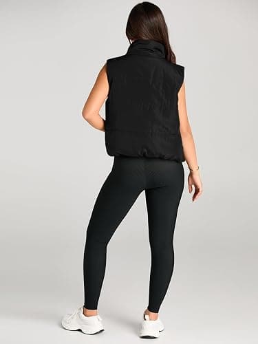 AUTOMET Puffer Vest Women Sleeveless Winter Clothing Cropped Outerwear Warm Puffy Fall Outfits Spring Fashion Vest Tops 2025 thumbnail 4