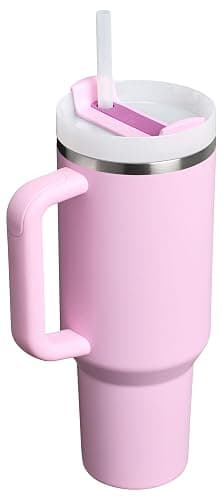STANLEY Quencher H2.0 Tumbler with Handle and Straw 40 oz | Flowstate 3-Position Lid | Cup Holder Compatible for Travel | Insulated Stainless Steel Cup | BPA-Free | Cherry Blossom thumbnail 4