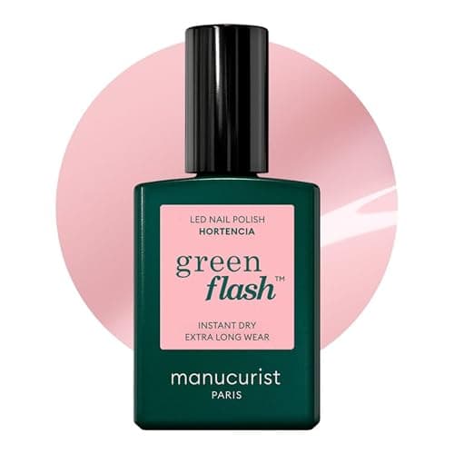 Manucurist • Green Flash LED Gel Nail Polish • Vegan • 12-Free, Plant-Based (61%) Gel Polish • Made in France • 0.5 fl oz (HORTENCIA) - Image 1
