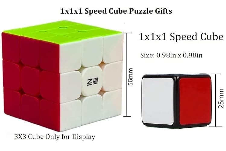 GoodCube 1x1x1 Cube Dice 1x1 Magic Cube Puzzle, Black thumbnail 2