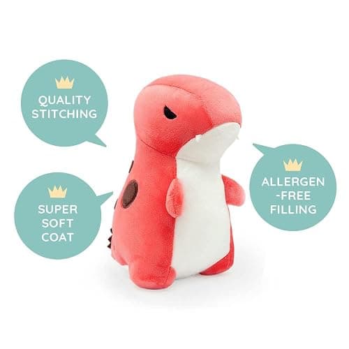 Bellzi T-Rex Cute Stuffed Animal Plush Toy - Adorable Soft Dinosaur Toy Plushies and Gifts - Perfect Present for Kids, Babies, Toddlers - Rexxi thumbnail 5