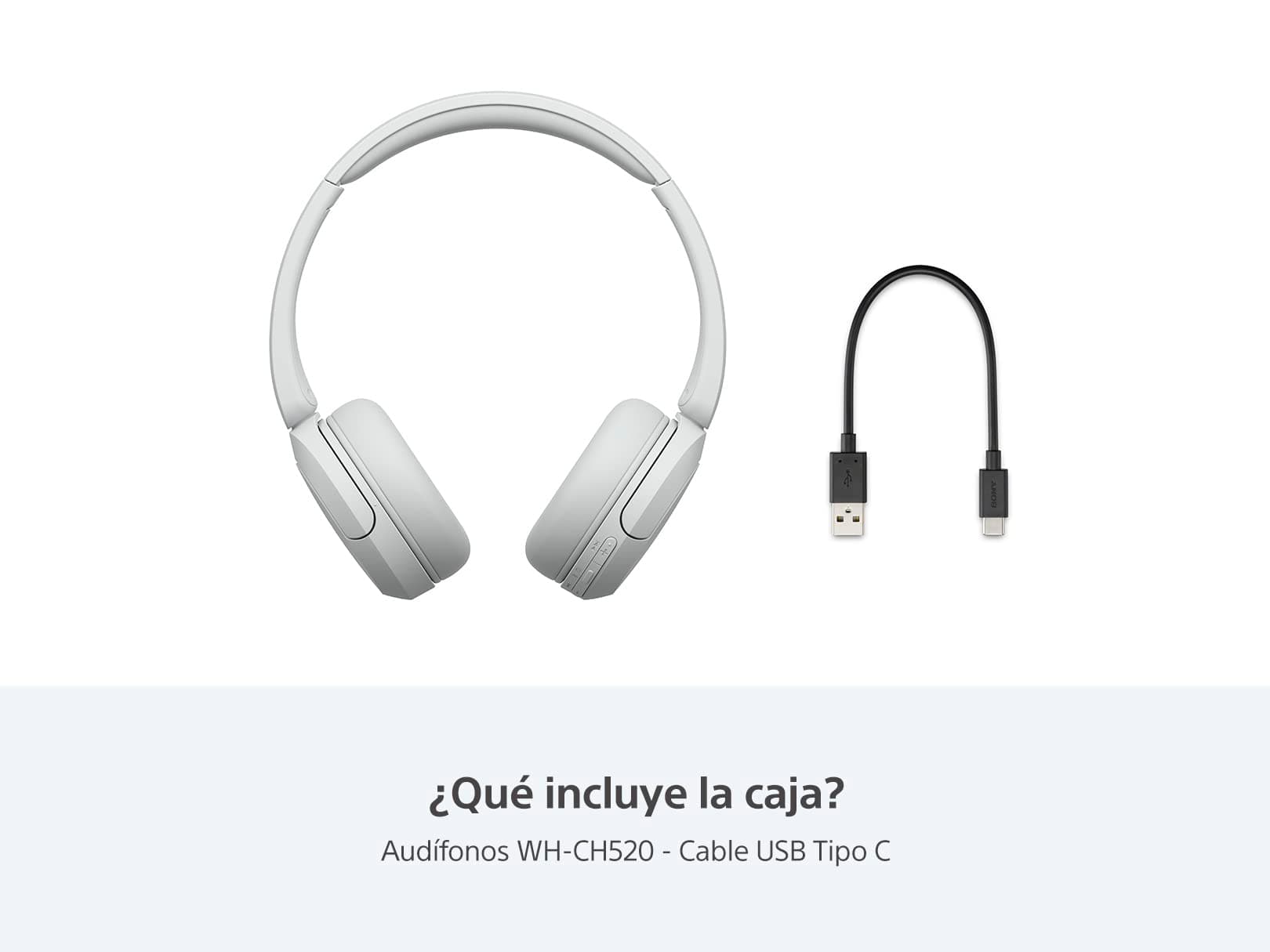 Sony Audífonos inalámbricos on-Ear WH-CH520 hasta 50 Horas de duración de batería, Blanco (Versión Nacional) thumbnail 9
