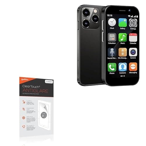 BoxWave Screen Protector Compatible with Vibagary Mini Phone Unlocked Mini Smartphone for Kids (3 in) - ClearTouch Anti-Glare (2-Pack), Anti-Fingerprint Matte Film Skin - Image 1