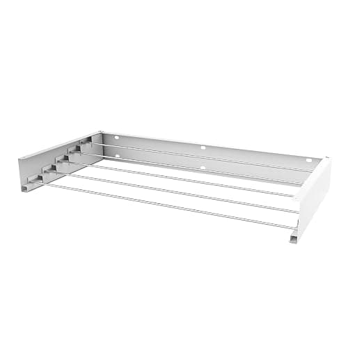 Peggy Perfect Wäscheständer, 80cm weiß zur Wandmontage, Wandwäschetrockner Wandwäscheständer zusammenklappbar, ausziehbar, faltbar u. platzsparend. In- und Outdoor. Aus Edelstahl und Aluminium thumbnail 4
