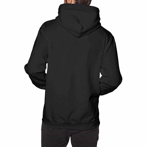 Bruys Men's Long Sleeve Pullover Hoodies Funny Athletic Hooded Sweatshirts Tops - Small - Black-4 thumbnail 3