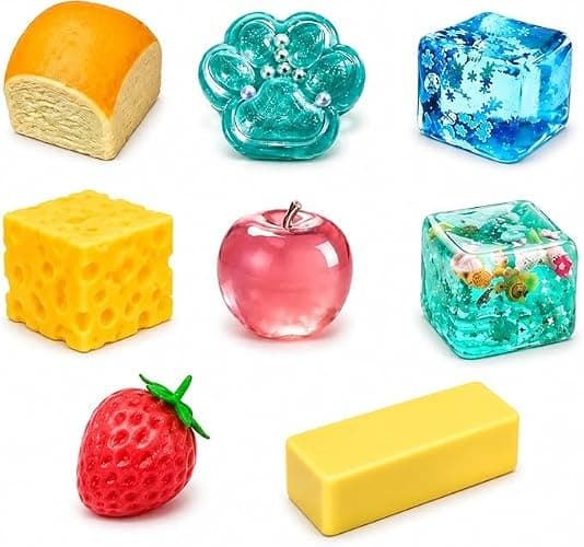 8-Piece Blind Box Malt Sugar Stress Relief Toys， These Soft, Slow-Rebound Cubes Contain Thick Stuffing and are Suitable for Adults and Children， They Relieve Anxiety and Stress. thumbnail 4