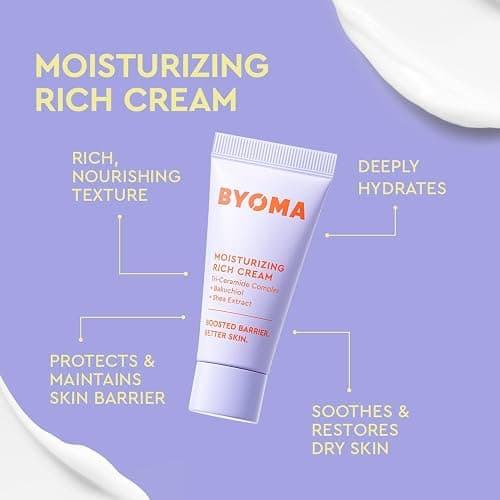 BYOMA So Bright Set - Barrier Repair Skincare Set for Brighter Skin - Creamy Jelly Cleanser, Brightening Face Serum & Ceramide Face Moisturizer - Alcohol Free Skin Care - 30ml, 15ml, 15ml thumbnail 5