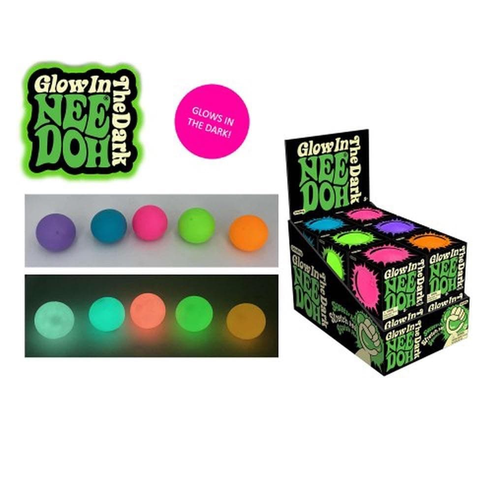 NEEDOH Glow in the Dark, Dazzling Stress Toy, Neon Colours, Kids Fidget Toy, Anxiety Control, Squishy Toy, Stress Relief, Age 3+ Years, 1 Colour Randomly Selected thumbnail 5