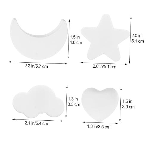 Uonlytech 8pcs Kawaii Dresser Knobs for Girls Star Cloud Heart Moon Decorative Cabinet Handles Boys and Girls Bedroom Wardrobe thumbnail 6
