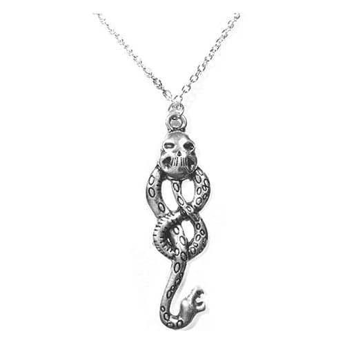 OfficialOtaku Death Eater Dark Mark Snake Symbol Pendant Chain Necklace - Image 1