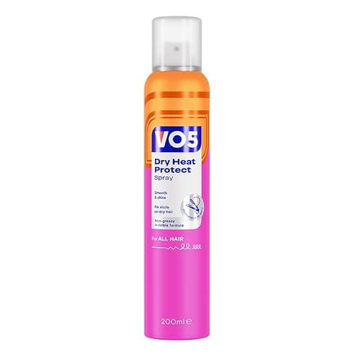 VO5 Dry Heat Protect Spray, 200ml | Protects up to 230°C, Restyle Between Washes, Smooth & Shine, Non-Greasy - Image 1