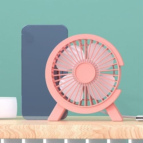 APGLSXY Retro USB Desk Fan Table Fan 1 Speed 4Blades Table Fan for Home Car Outdoor Travel thumbnail 6