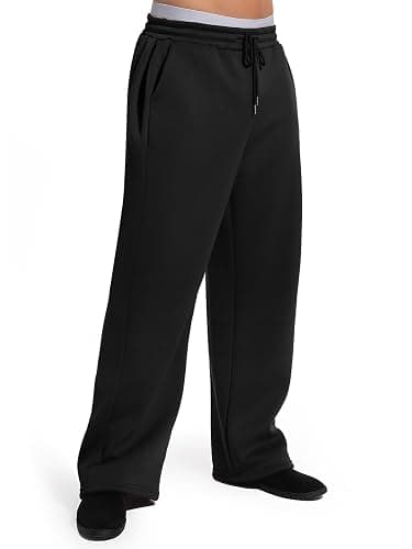 Qlarnaweer Men's Sweatpants Joggers Baggy Wide Leg Lounge Pants with Pockets Casual Athletic Sweats thumbnail 5