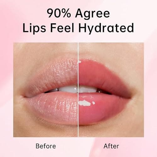 CATKIN Glossy Lip Balm Ultra Hydating Glow Lip Tinted Jelly Plump Melting Balm Shea Butter Repair Soothing For Dry Lips Dewy Finished 0.12 oz C10 HIBISCUS thumbnail 7