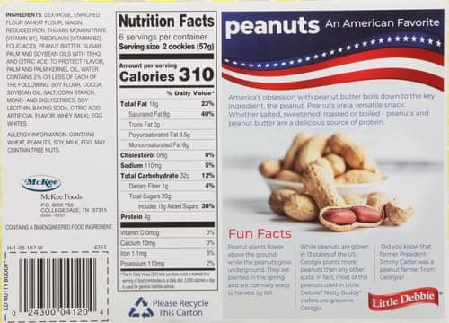 Little Debbie Nutty Bars, 12 Count thumbnail 2