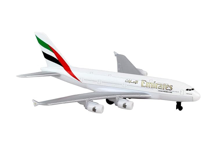 Daron Toy Airplane RT9904 – Emirates A380 – Die-Cast Metal Model Airplane Toy with Plastic Parts for Kids Ages 3+ thumbnail 7