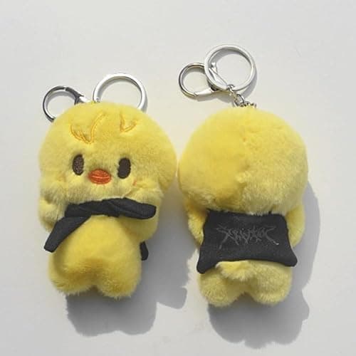 sunlelekz Stray Hyunjin Felix Plush Keychains - Inspired Character Keyrings for STAYs thumbnail 2