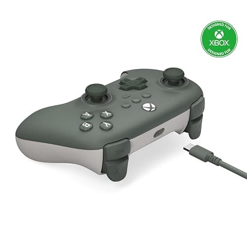 8Bitdo Ultimate C Wired Controller for Xbox with Hall Effect Joysticks and Triggers, RGB Lighting Fire Ring, Compatible with Xbox Series X|S, Xbox One, Windows 10/11- Officially Licensed (Dark Green) thumbnail 2