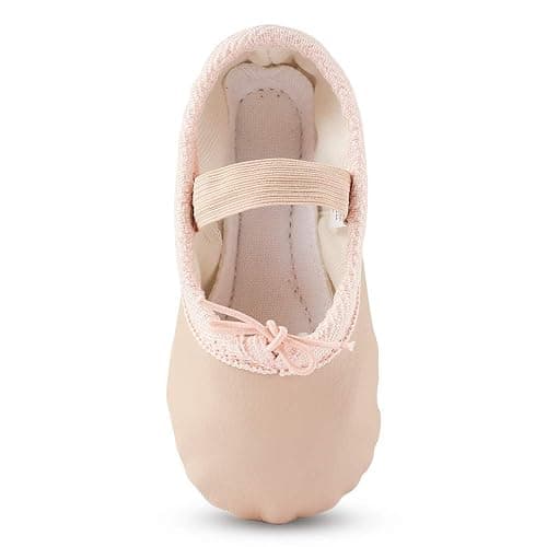 Toddler Ballet Shoes for Girls Baby Ballet Slippers Leather Full Sole Women Ballerina Dance Shoes thumbnail 5