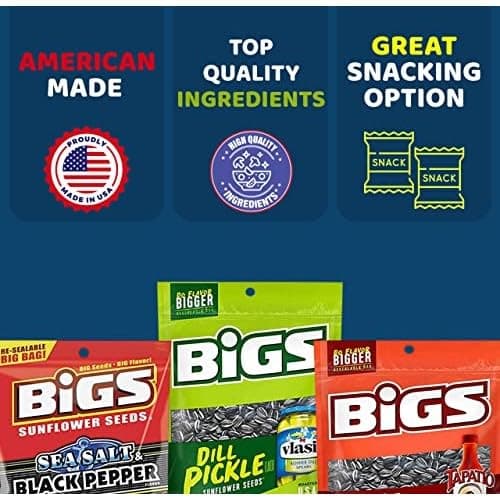 Big’s Sunflower Seeds Variety Snack Peak Gift Box – Buffalo Wing, Cheeseburger, Chile Limon, Dill Pickle, Ranch, Original, Cracked Pepper, Old Bay Seasoned, Sizzlin’ Bacon, Bar-B-Q, and Taco Supreme thumbnail 2