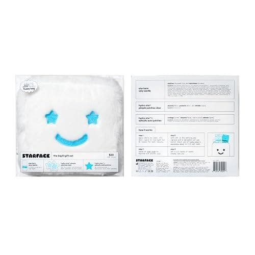 Starface Gift Set, Clear + Blue Patch (64 ct) + Vanilla Star Balm | Hydrocolloid • Dermatologist Tested • Covers & Protects Visible Spots • Absorbs Gunk • Hydrating • Shea Butter thumbnail 7
